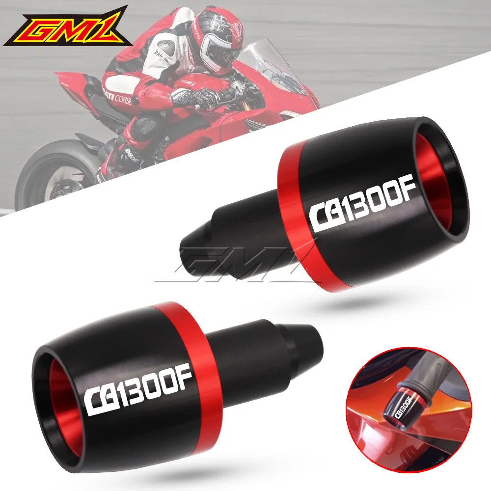 For Honda CB1300F 2005 2006 2007 2008 2009 2010 Universal Motorcycle Handlebar Grips Bar Ends Cap Counterweight Plug Slide