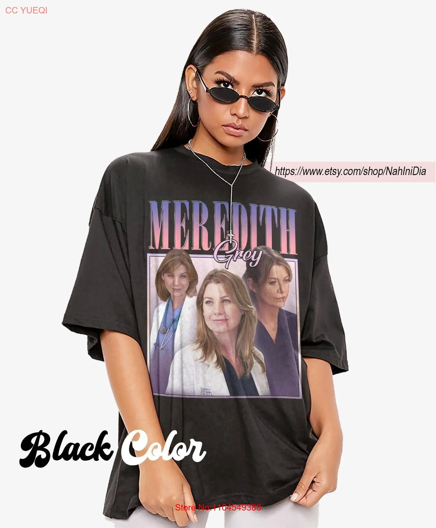 MEREDITH GREY T Shirt Grey's Anatomy Doctor Funny Merch BX63 long or short sleeves