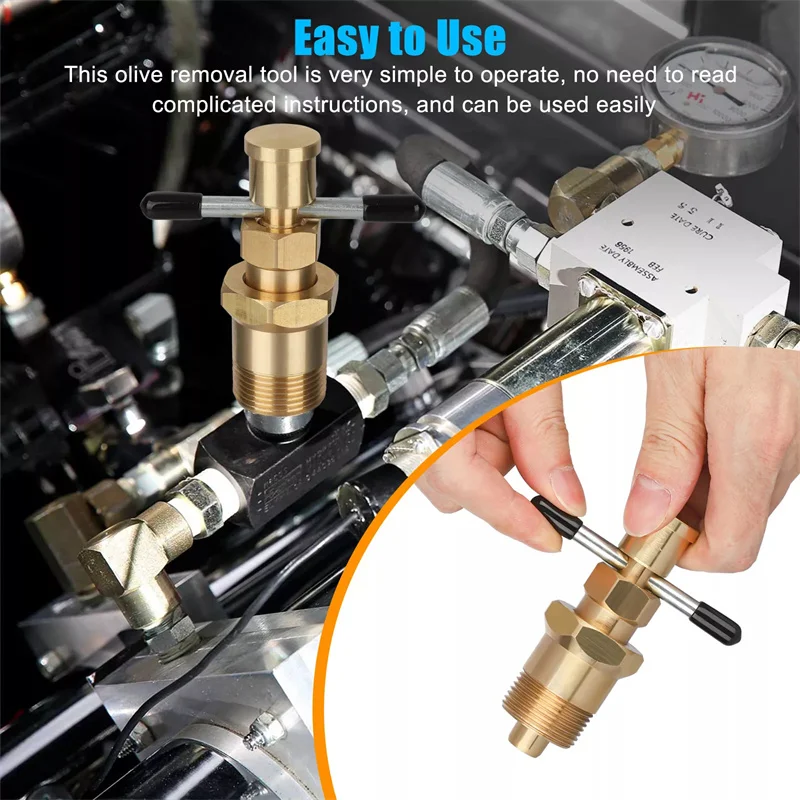 15mm 22mm Olive Remover Puller Removal Tool Solid Brass Copper Tube Fitting For Npt 1/2 Inch Npt 3/4 Inch Pipes Car Accessories