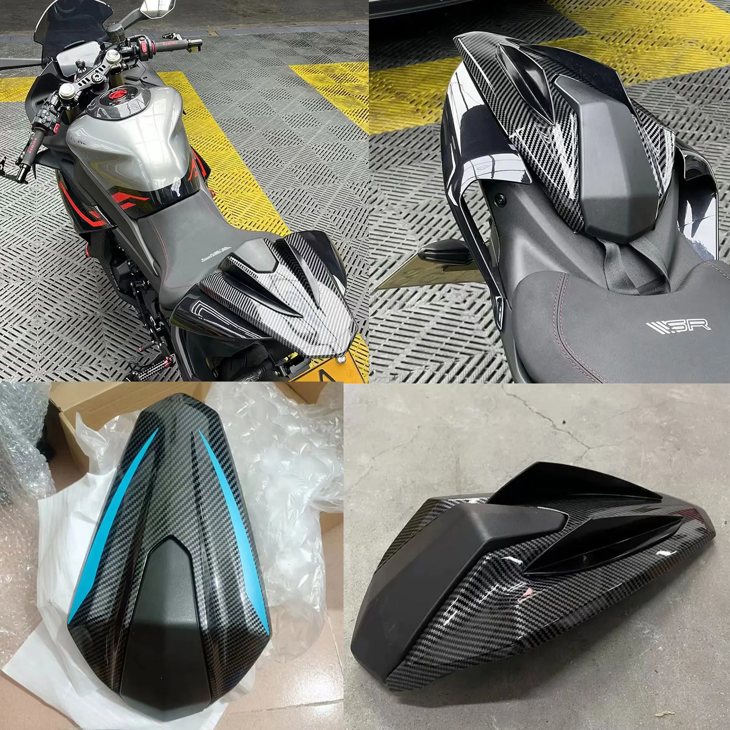 For CFMOTO 450SR CF450SR 2022 2023 2024 450SS Motorcycle Pillion Passenger Rear Seat Fairing Tail Section Cover Hump Fairing