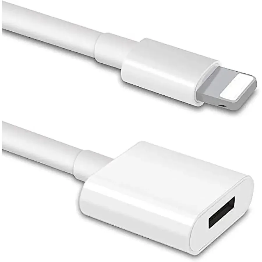 Lightning Charger Extension Cable Compatible with iPhone/iPad,Dock Cable for Male to Female Extension Adapter Video, Data, Audio