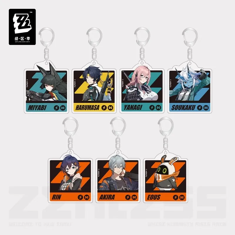 

[Подлинный] miHoYo Game Zenless Zone Zero акриловый кулон Six Lesson Daily Series Hoshimi Asaba Yanagi брелок для ключей косплей Рождественский подарок