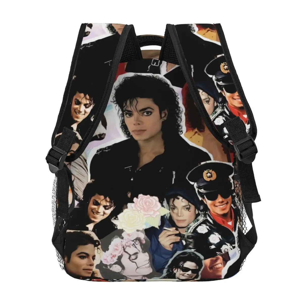 Imagem -04 - Michael Jackson Mochila para Meninas Meninos Viagem Mochila Mochilas para Bolsa Escolar Adolescente