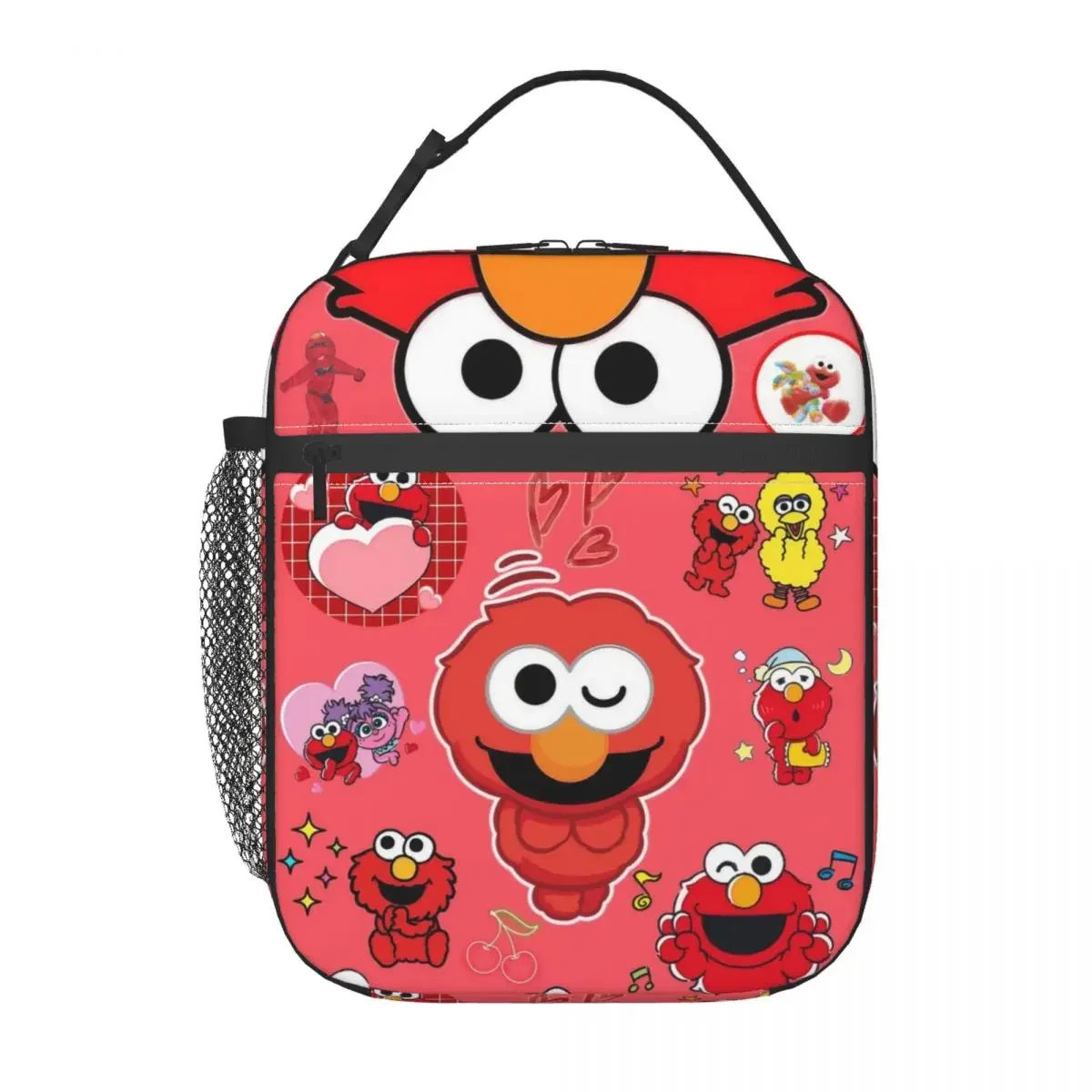 Cookies Monsters Elmo Thermal Insulated Lunch Bags for Picnic Portable Bento Box Thermal Cooler Food Box