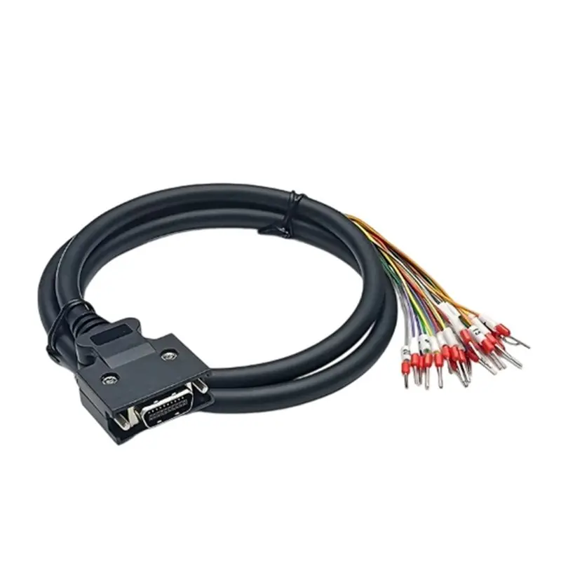 DTEN-For Panasonic For Yaskawa Delta 26 Pin IO Servo SCSI Connection Cable Terminal 1 Meter CN1 Control Wire
