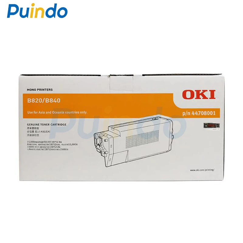 

1 шт. новый оригинальный 44708001 Тонер-картридж для OKI B820 B840, 15000 страниц