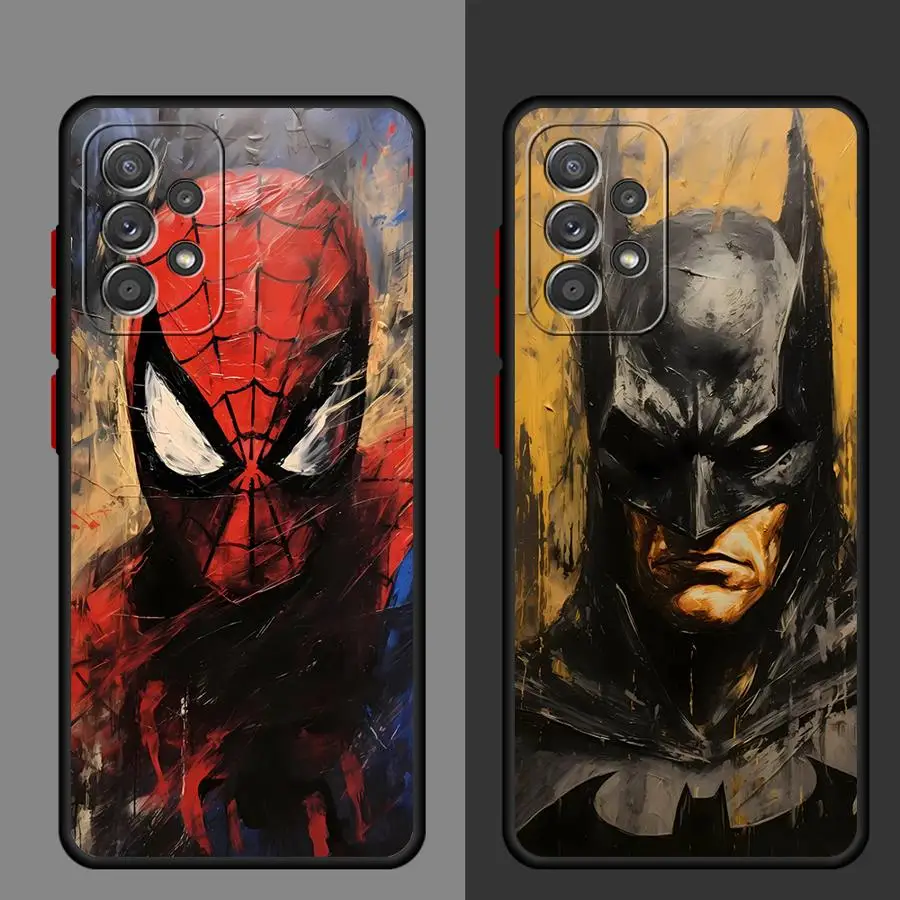 Marvel Hero Oil Painting Style Phone case for Samsung Galaxy Note 20 Ultra 10 Note10Plus Note 9 8 S10 4G S9 S8 Plus funda cases