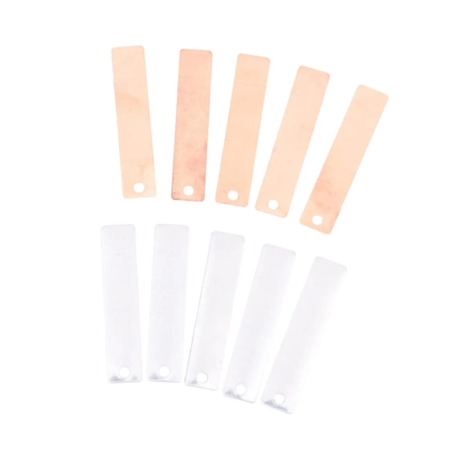 10Pcs Copper Zinc Sheets, Electroplating, Electrode Strips Electricity Principles