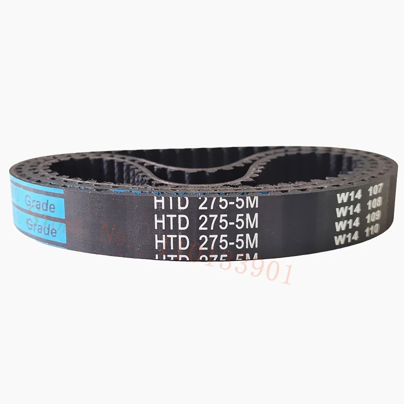 HTD 5M حزام التوقيت C = 270 275 280 285 العرض 15/20/25 مللي متر الأسنان 54 55 56 57 HTD5M حزام متزامن 270-5M 275-5M 280-5M 285-5 م 5M275 #2