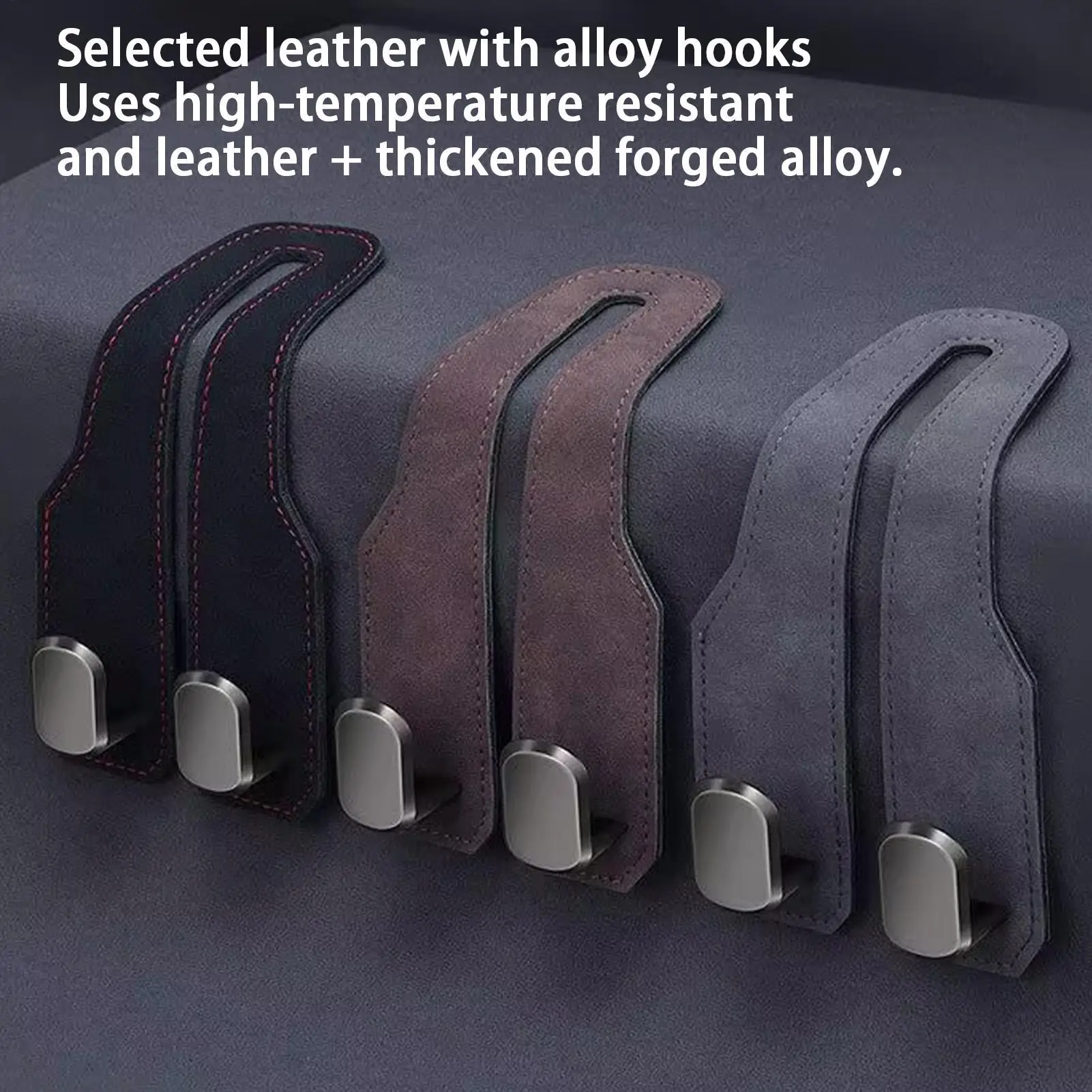 Car Headrest Hooks Hanger Multipurpose Adjustable for Bags Seat Back Organizer Holder Clips Auto Fastener Car Headrest Hook