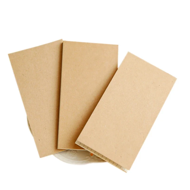 2pack 135mmx70mm 50 sheet Kraft planner Portable sketchbook  Can Tear Off   Memo Pads Office School Supplies