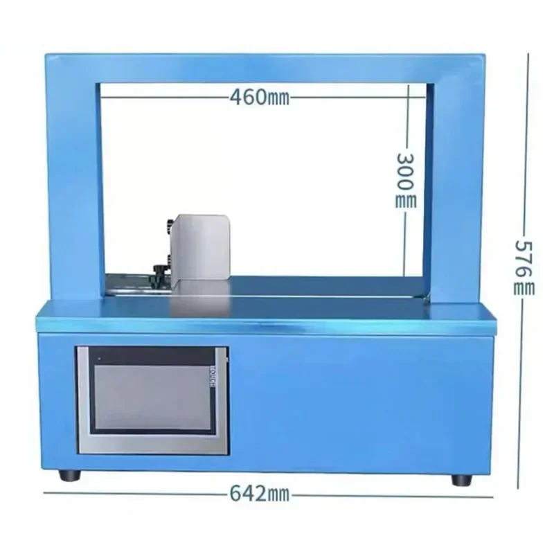 Home Electric Paper Tape/OPP Dual Purpose Belt Conveyor Hot Melt Packaging Machine Plastic Tape Binding Machine Intelligent Stra