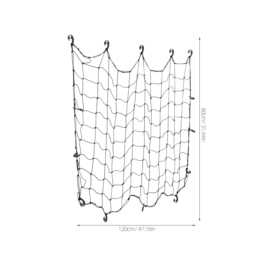 Mesh Bag para Fixação de Bagagem, Rede Fixa, Telhado De Borracha