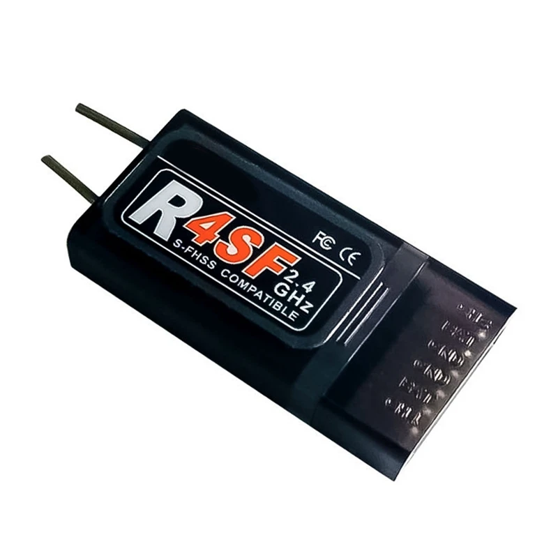 2.4G R4SF Receiver 4-CH S-FHSS/FHSS Compatible Receiver for Futaba T10J/T14SG/T18SZ/4PKS-R/T4PX