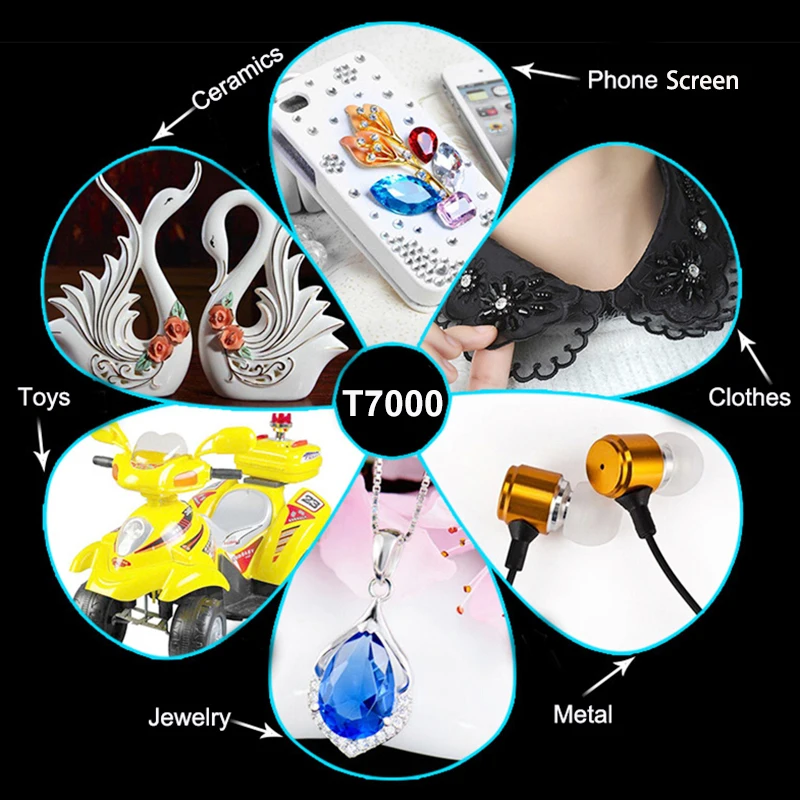 Imagem -04 - Claro Telefone Vidro Display Reparação Cola Adesiva Roupas Tecido Crystal Rhinestone Jóias Artesanato Lcd T7000 B7000 T8000 T9000 Preto e