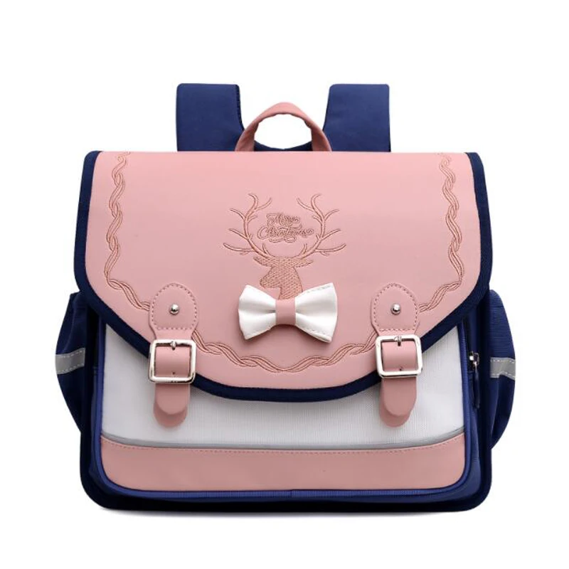 School Bags Girls Orthopedic Backpack Cute Waterproof PU SchoolBag for Teenage Flip Book Bag Student Grade 1-3 Mochilas Infantil