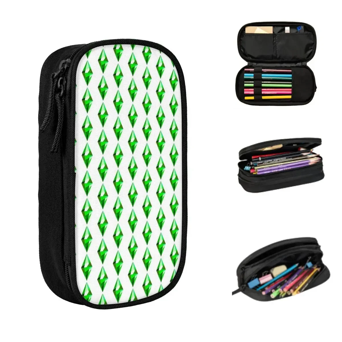 

Пеналы The Sims 4, большие вместительные сумки для ручек, коробка для ручек, пенал для мальчиков и девочек, студентов, канцелярские принадлежности, школьный офис