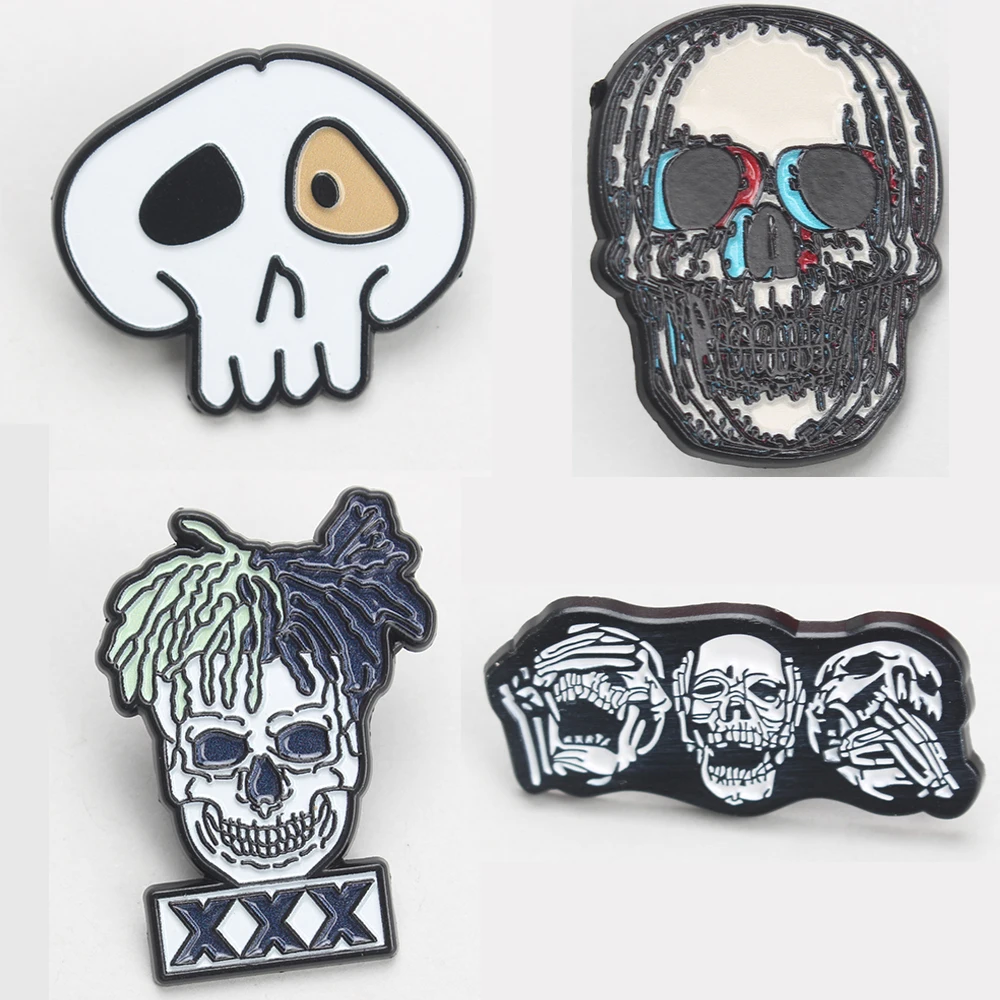 Hot Selling Skeleton Brooch Demon Badge Pins Gifts