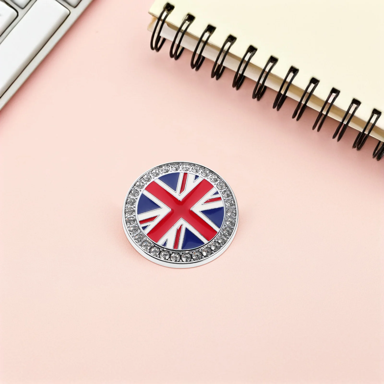 

Metal Car Sticker Rhinestone British Flag 3D Auto Bumper Decal Scratch Protector For Vehicle Motorcycle Truck Exterior