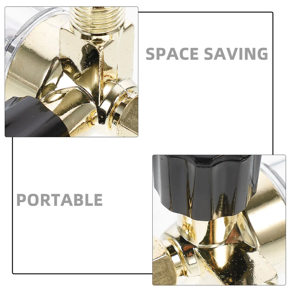 

2Pcs Precise Argon Regulator Carbon Dioxide Compact Design Long Lasting Argon Gas Flow Meter