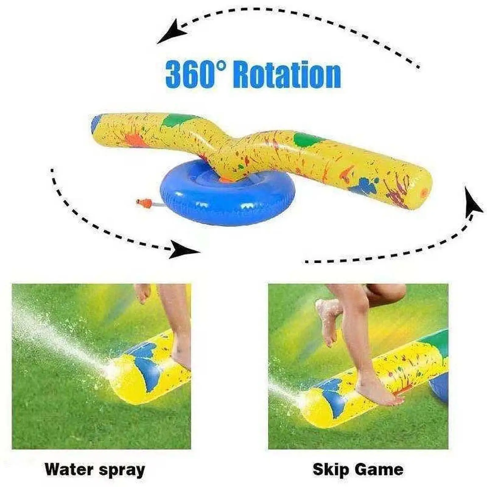 

Rotating Stick Sprinkler for Kids Inflatable Sprinkler Stick for Home Pool