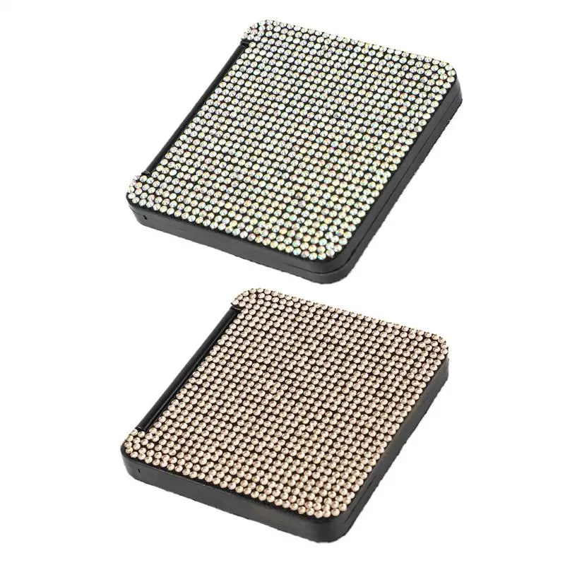 Składane lusterko do makijażu Ręczne lusterko do makijażu z kryształkami Małe kompaktowe lusterko Ręczne lusterko do torebki Lusterka kosmetyczne do makijażu