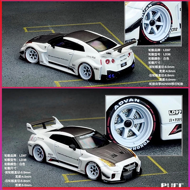

PuffStudio_1/64 Колеса LD97-LD36-8.5/8.8мм, модифицированные, с вставными ступицами, аксессуары для моделей автомобилей