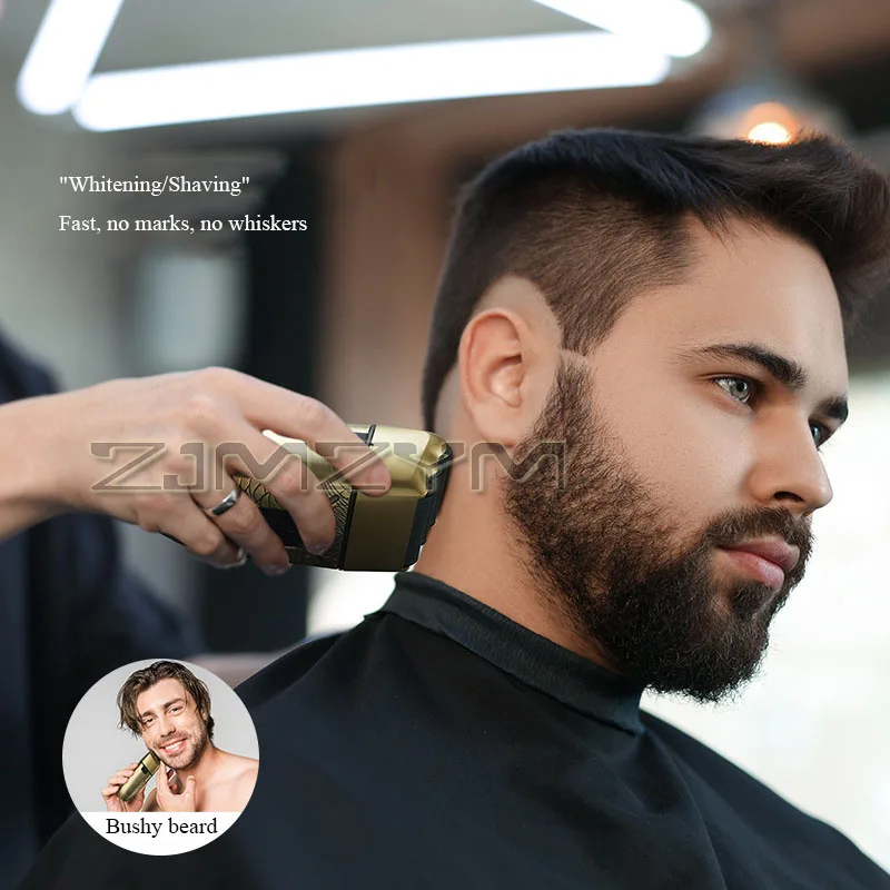 Drievoudige mesjes Elektrisch scheerapparaat Professionele metalen tondeuse Tondeuse Elektrisch scheerapparaat Set USB oplaadbaar digitaal scheerapparaat