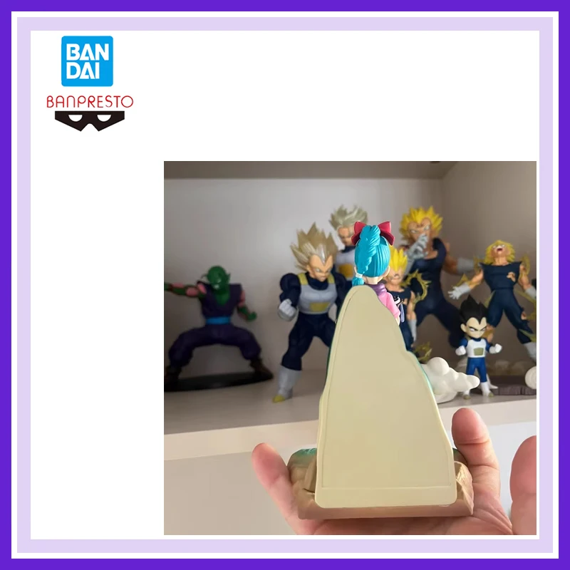 Caja de historia de Dragon Ball Bandai Banpresto, adornos Bulma de 13Cm, decoración, colección de figuras bonitas, completamente nuevas y sin abrir