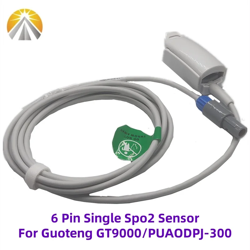 

Reusable 6 Pin Single SAO2 Probe Neonates Adults SpO2 Sensor For Guoteng GT3000 GT5000 GT6000 GT7000 GT9000 GT9002 PUAO DPJ-300