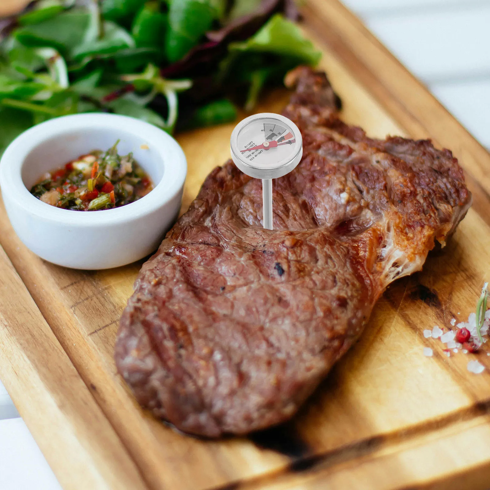 

4Pcs Instant Read Meat Thermometer Food Thermometer High Precision for Cooking Beef Chicken Turkey Bbq Steak Oven Thermometers