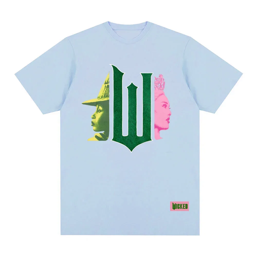 クリスマス ウィキッド フォー グッド 2026 新しい Tシャツ アメリカの叙事詩的な歌とダンスのファンタジー映画トップス 夏 100% コットン高品質 Tシャツ