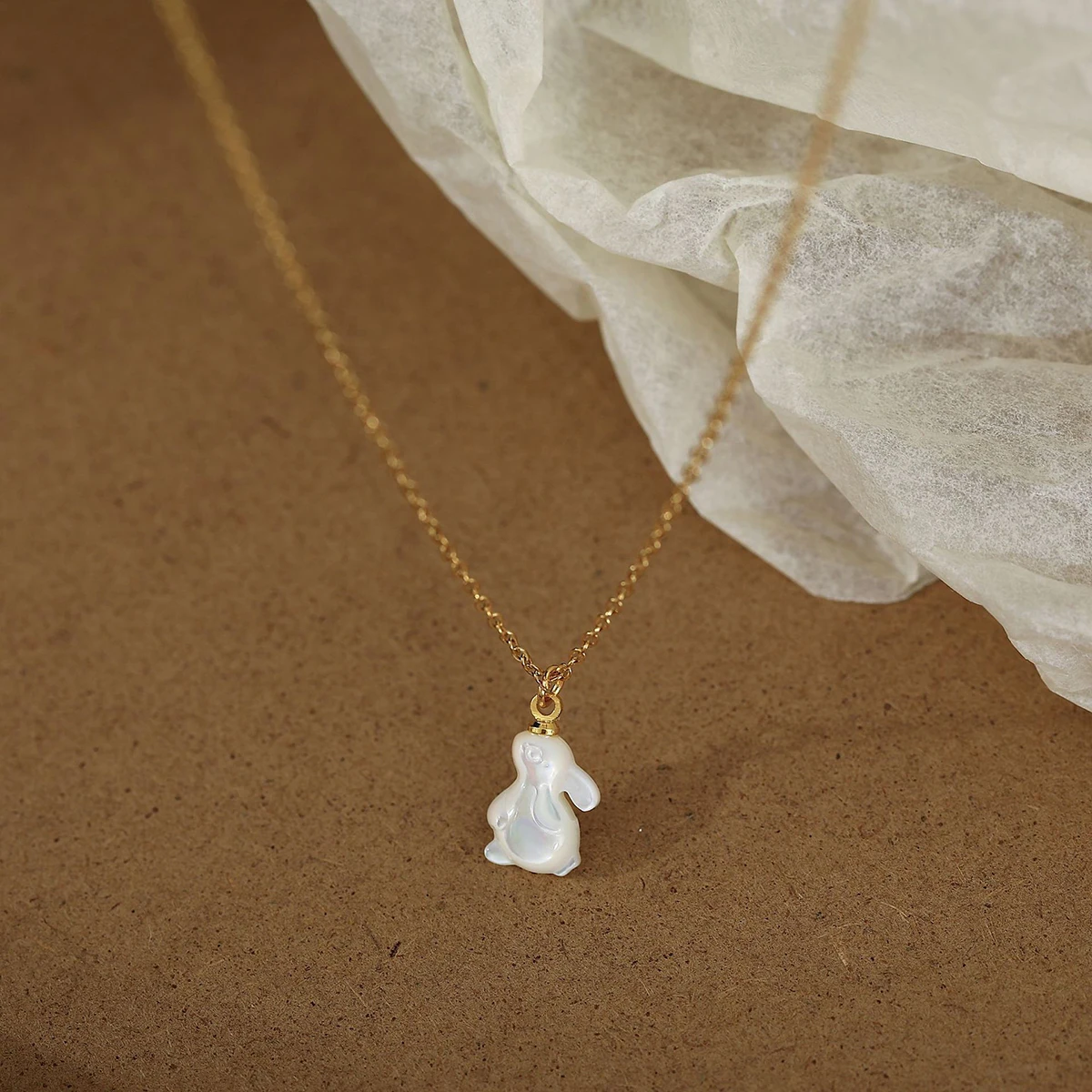 Fashion Temperament Joker Chain Necklace Women\'s Jewelry New Korea Exquisite Simple Rabbit Pendant Necklace