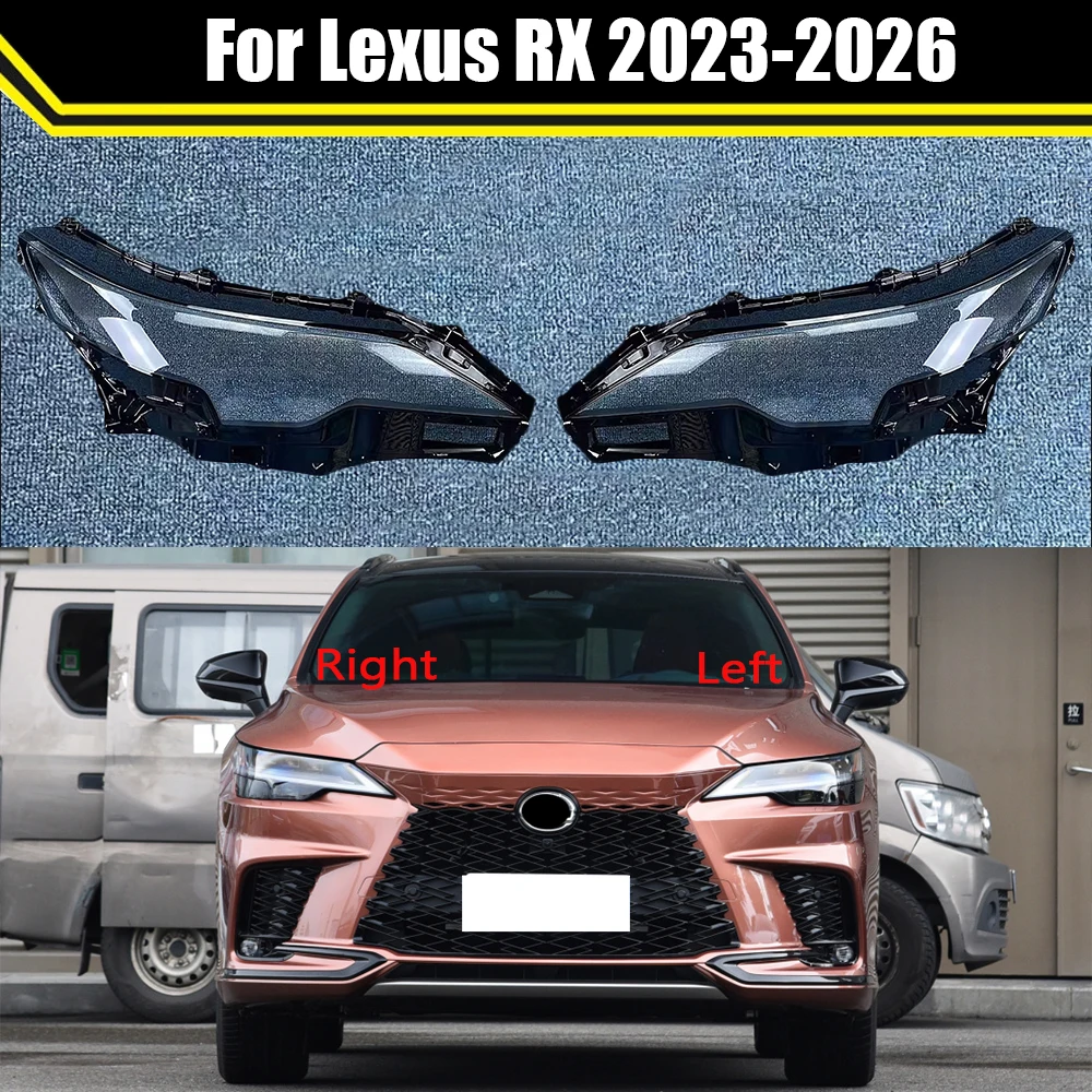 

Auto Light Caps For Lexus RX RX350 RX500 2023 2024 2025 2026 Headlight Cover Lampcover Transparent Lampshade Lamp Lens Case