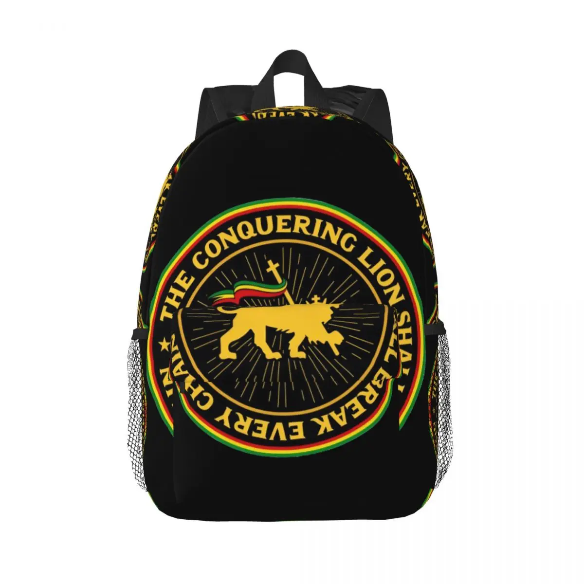 

Rastafari Rasta Lion Of Judah Backpack Middle High College School Student Bookbag