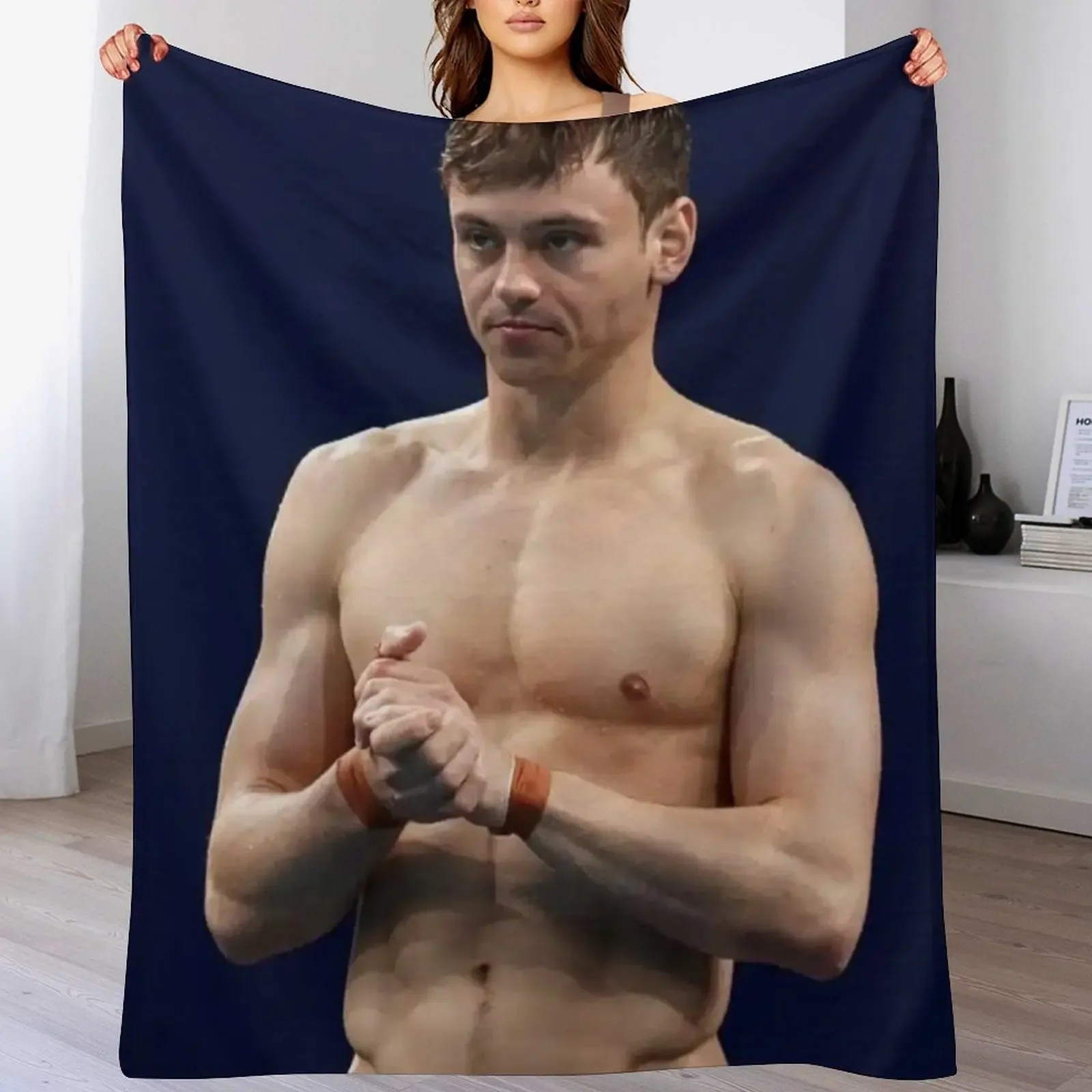 tom daley Throw Blanket Air Conditioner Soft Blanket for Office Home