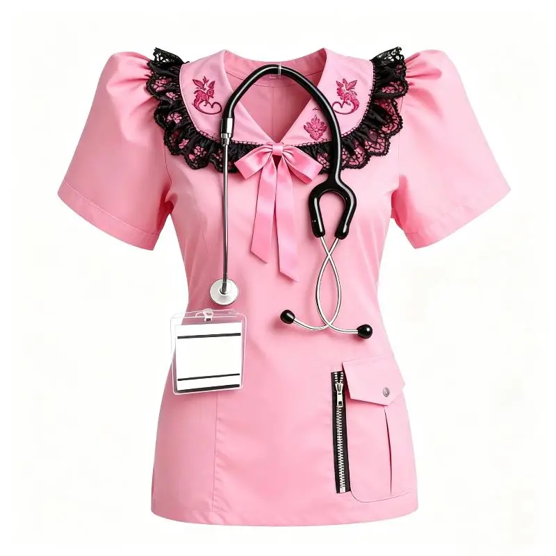 Hot 1/5Pcs Worker Keyring New Acrylic Nurse Uniform Keychain 2D Flat Tag Car Pendant With Stethoscope Gift For Nurses Doctors