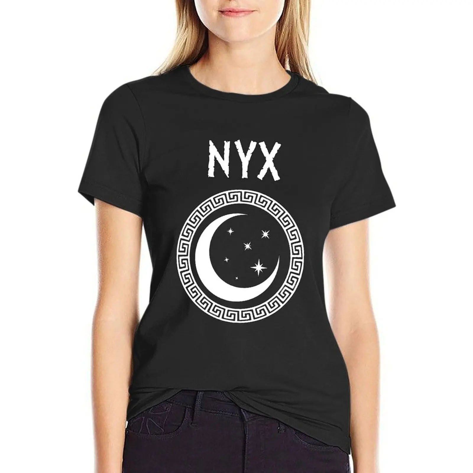 

Nyx Greek Goddess of Night Symbol T-Shirt korean fashion sublime female cute t-shirts for Women