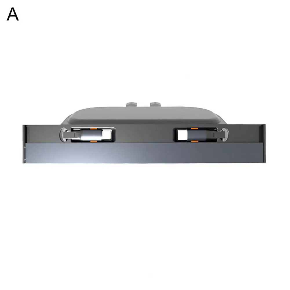 Estación de acoplamiento Usb para coche, estación de acoplamiento para consola Tesla modelo 3/y, estación de acoplamiento Usb con Cable de carga retráctil de 27w para coche