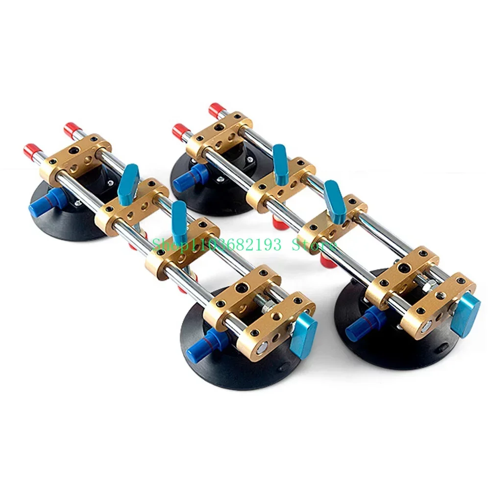 D150mm Double Handle Suction Cup 2 Heads Adjustable Suction Lifter for Stone Ceramic Tile Glass Sucker Plate Disc seam setter