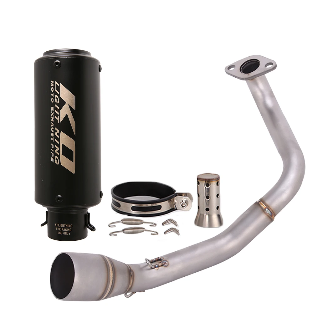 

51mm Motorcycle Full Exhaust Escape System Stainless Steel Front Link Pipe Muffle Slip On For Honda NAVi 110 2017-2025
