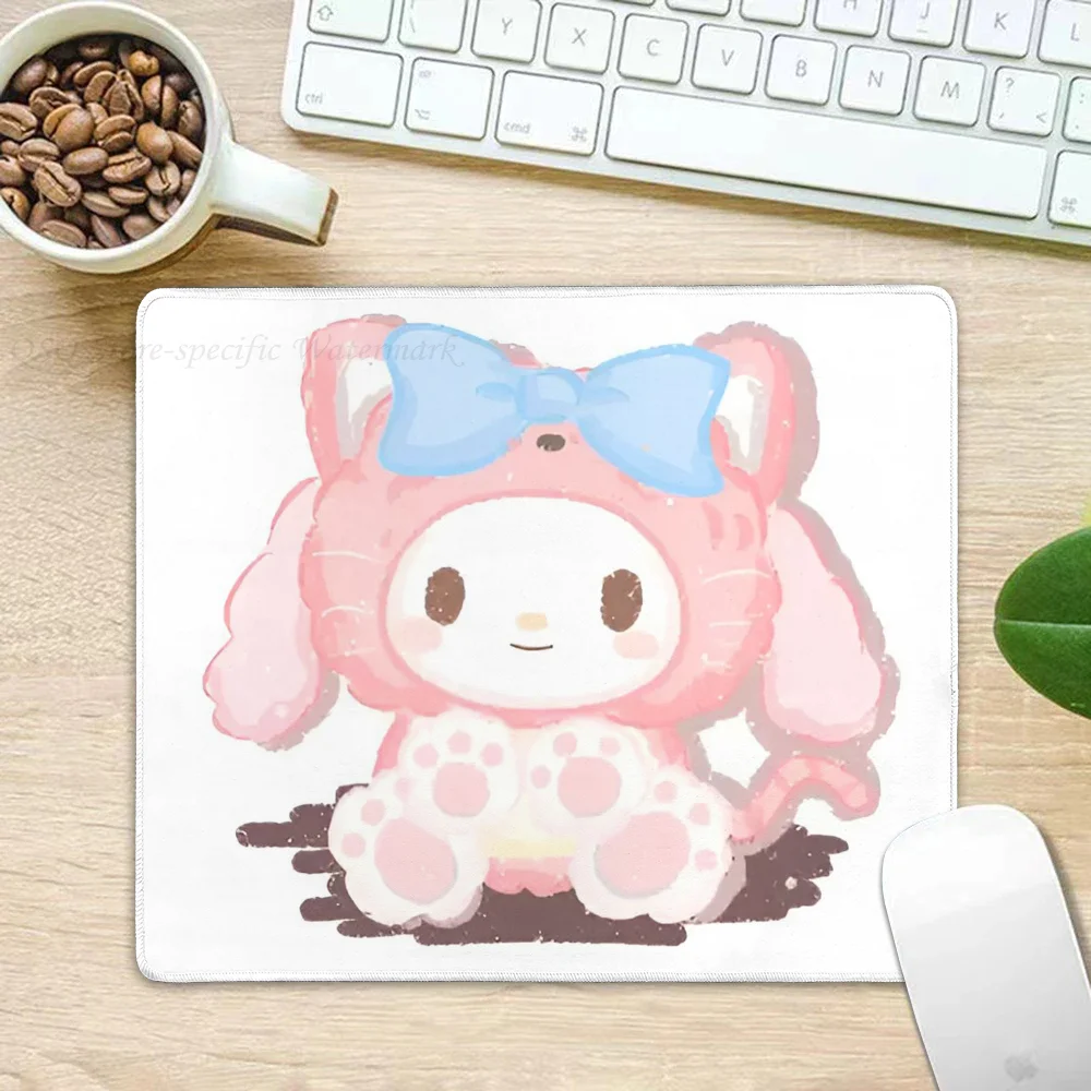 Miniso Sanrio Kawaii Hello Kitty Cinnamoroll Kuromi Mousepad Small LockEdge Mouse Pad For Gamers, Computer Desk Pad