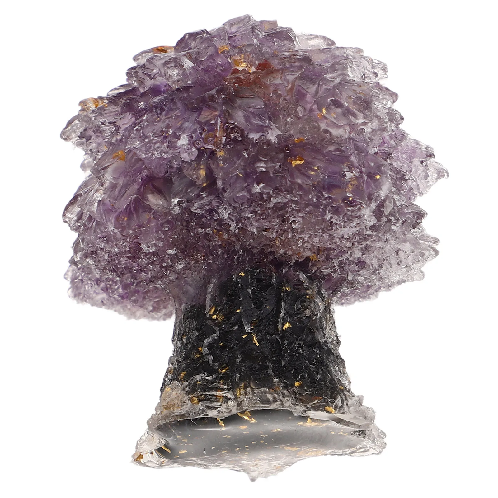 

Natural Crystal Stone Tree Ornament Unique Miniature Bonsai Desktop Decoration Crystal Wealth Tree for Living Room Office Decor