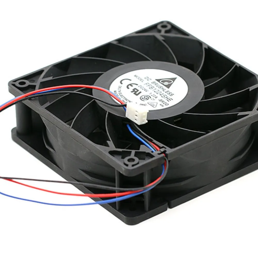for delta FFB1224SHE 12038 24 v 1.20 5500 RPM big air volume converter cooling fan for 120*120*38mm