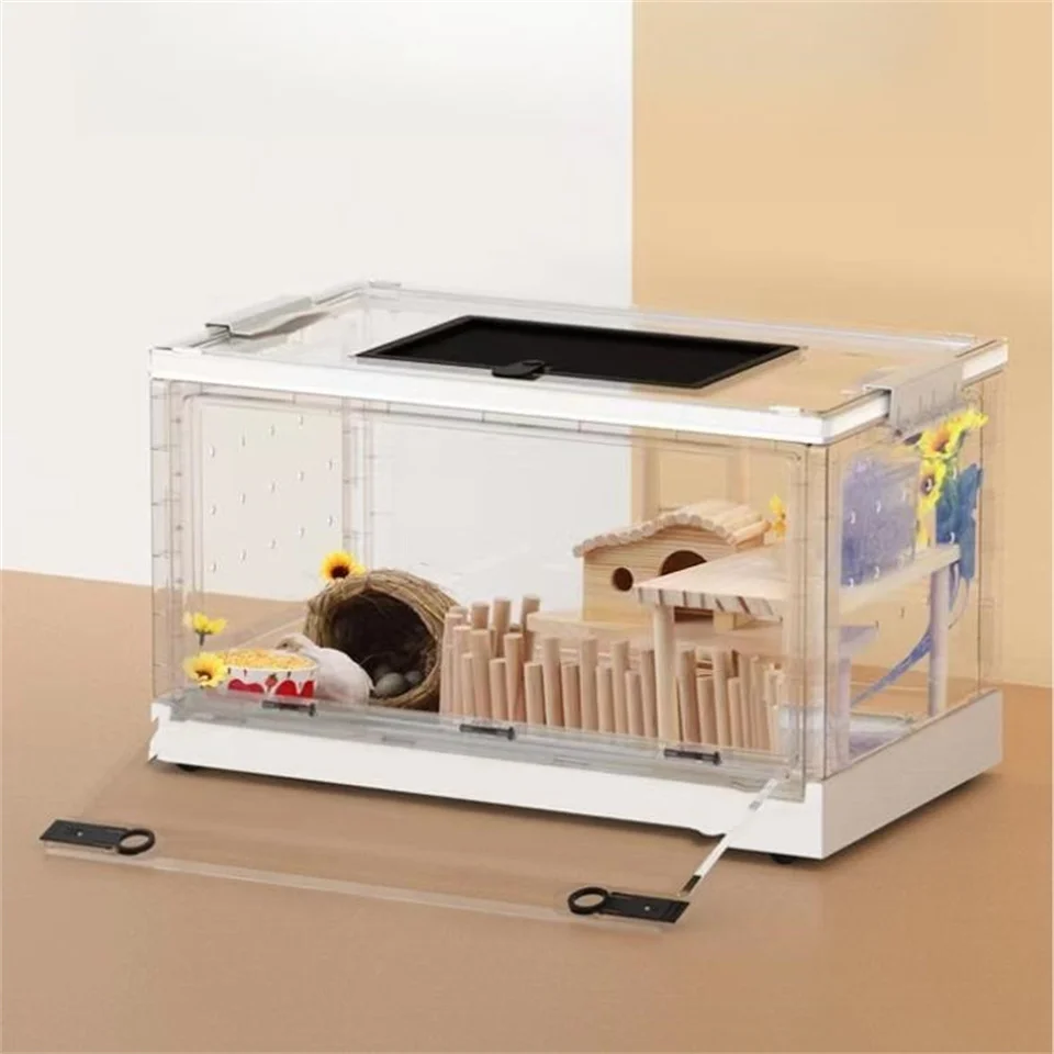 

Pet Breeding Tank hamster Cage Houses Collapsible Reptile Terrarium Hedgehog Feeding Box Turtle ＆Hermit Crab Breeding eco boxes