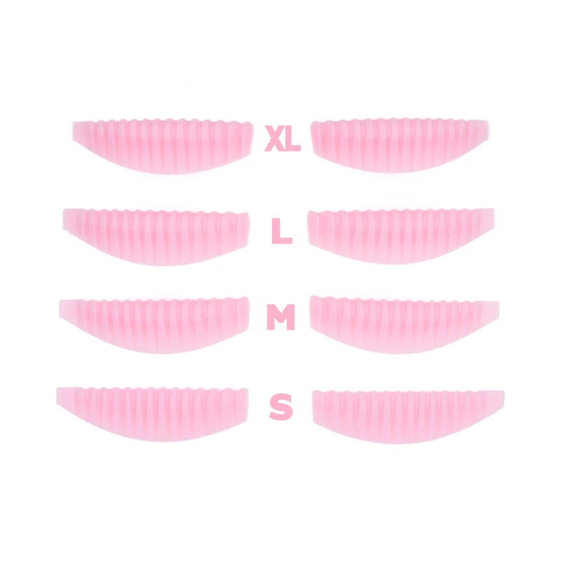 4 Pairs Eyelash Lifting Kit Silicone lamination Pad Lashes Extension Lift Shield Rods 3D Lashes Perming Curler Applicator Tools