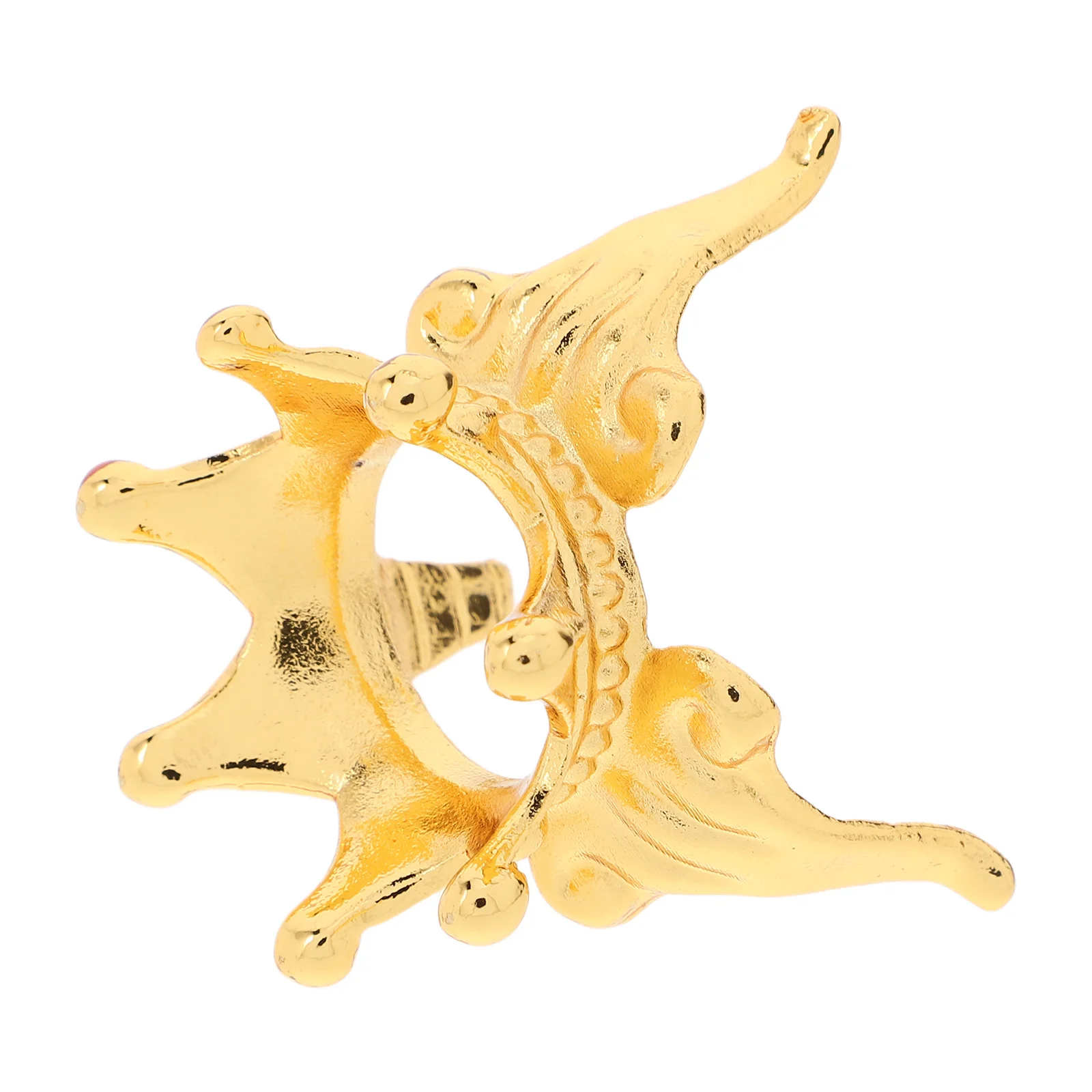 

1pcs Crystal Ball Base Mini Crown Metal Stand For Quartz Sphere Display Holder Small Pedestal Table Prop Home Office Store