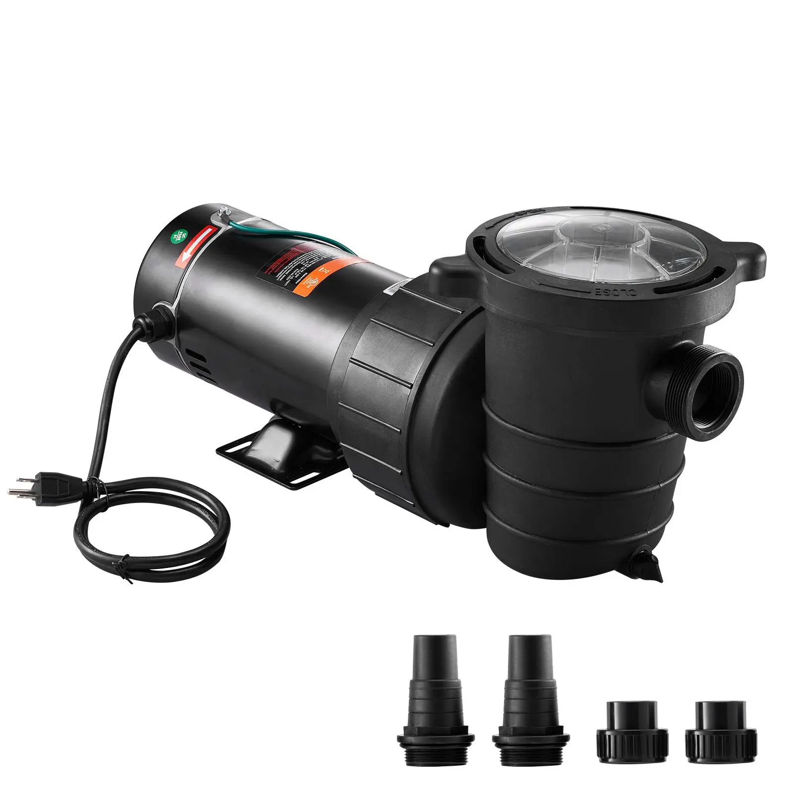 Swimming Pool Pump 1.5HP 115V 1100W, Single Speed Pumps for Above Ground, Powerful Pool Pumps with Strainer Filter Basket, 5280