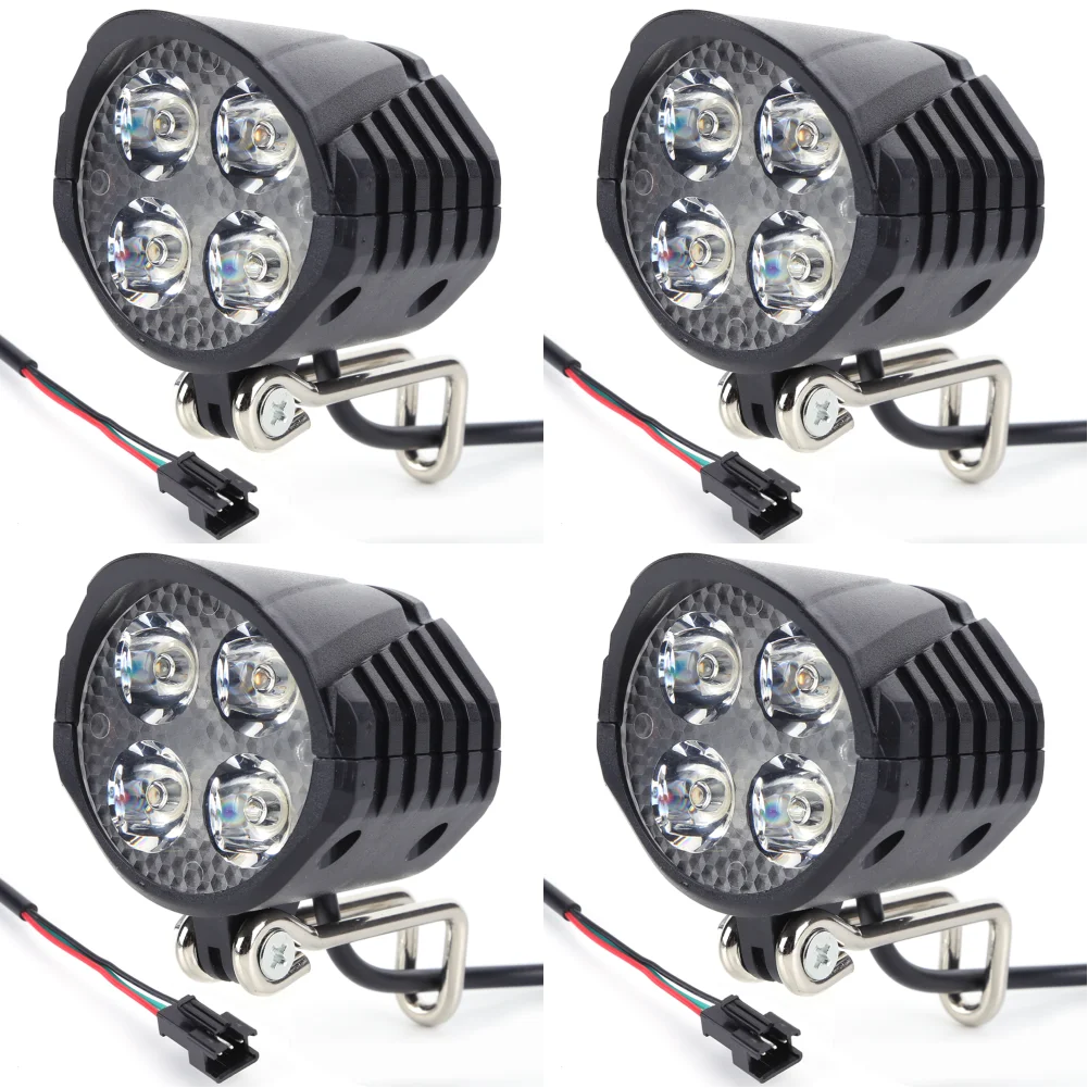 48V E-Bike Hupe Licht High Power Elektrische Fahrrad Roller LED Scheinwerfer Front Lampe Wasserdichte Outdoor Zyklus Radfahren zubehör