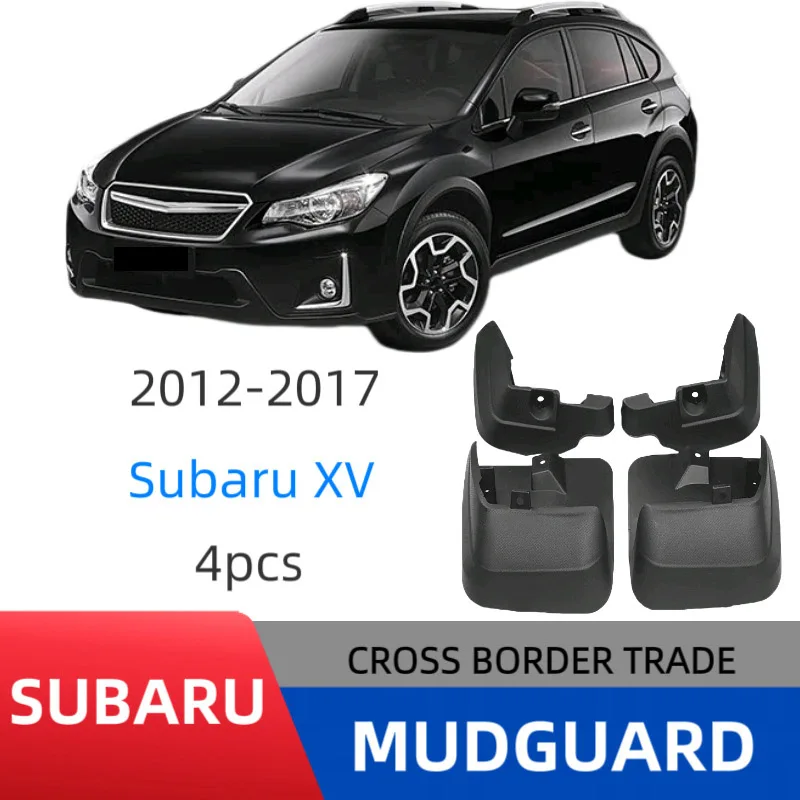 

4PCS For Subaru XV 2012-2017 Car Mudguards Cover Front and Rear Parts Splash Proof Automotive Mud Flaps Wheel Guards Accessories